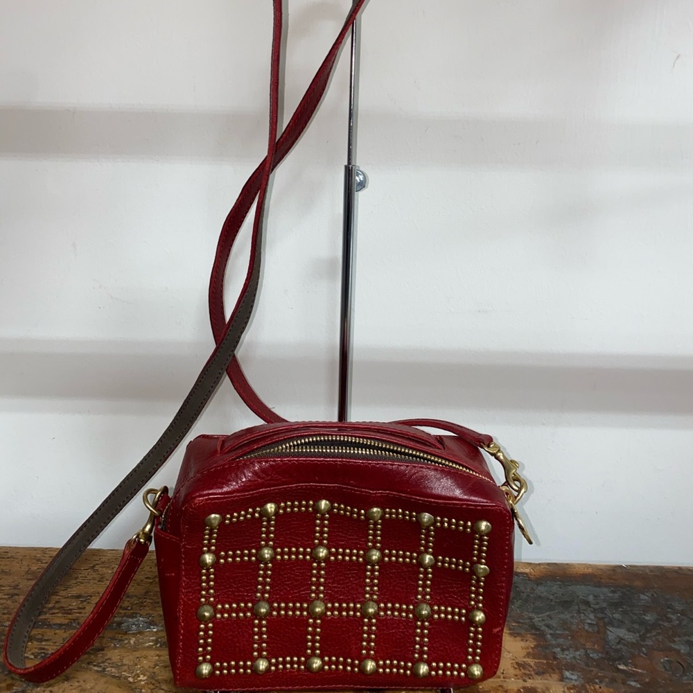 Red Leather Calleen Cordero Crossbody